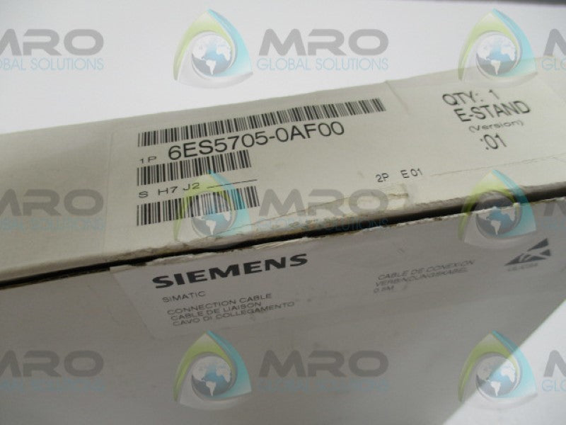 SIEMENS SIMATIC S5 6ES5705-0AF00 CONNECTOR CABLE  NSMP