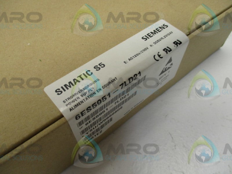 SIEMENS SIMATIC S5 6ES5951-7LD21 * FACTORY SEALED *