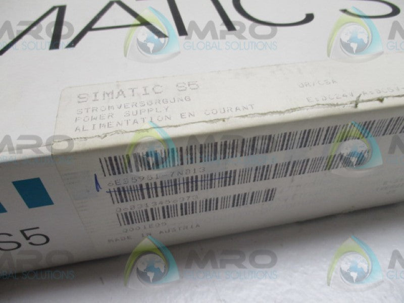 SIEMENS SIMATIC S5 6ES5951-7NB13 POWER SUPPLY  NSMP