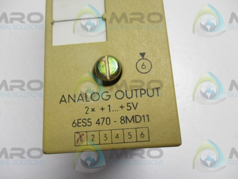 SIEMENS SIMATIC S5 6ES5470-8MD11 ANALOG OUTPUT MODULE  NSNP