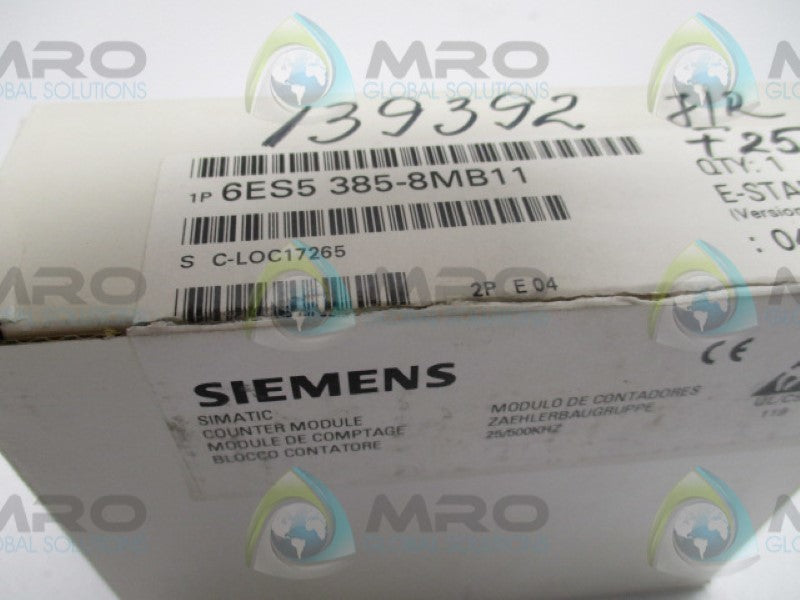 SIEMENS SIMATIC S5 6ES5385-8MB11 COUNTER MODULE  NSMP
