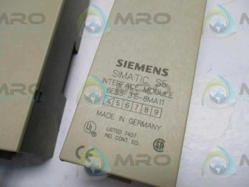 SIEMENS SIMATIC S5 6ES5315-8MA11 INTERFACE MODULE  NSMP