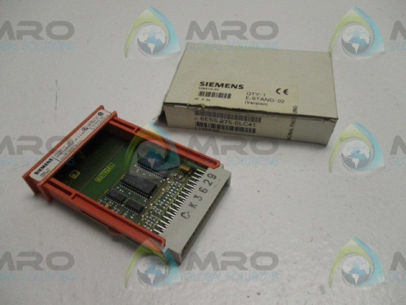 SIEMENS SIMATIC S5 6ES5375-0LC41 MEMORY SUBMODULE 16KB  NSMP
