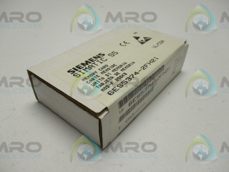 SIEMENS SIMATIC S5 6ES5374-2FH21 MEMORY CARD 256KB  NSFS