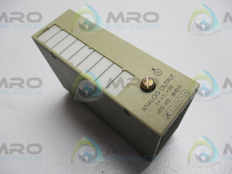 SIEMENS SIMATIC S5 6ES5470-8MD11 ANALOG OUTPUT MODULE  UNMP