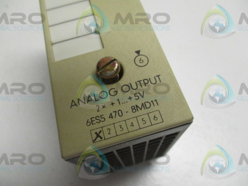 SIEMENS SIMATIC S5 6ES5470-8MD11 ANALOG OUTPUT MODULE  UNMP