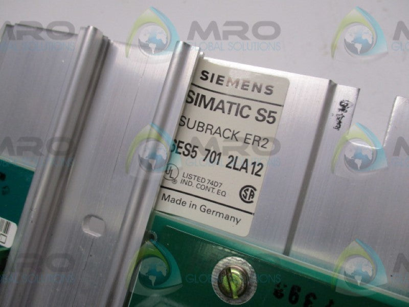 SIEMENS SIMATIC S5 6ES5701-2LA12 SUBRACK ER2  NSMP