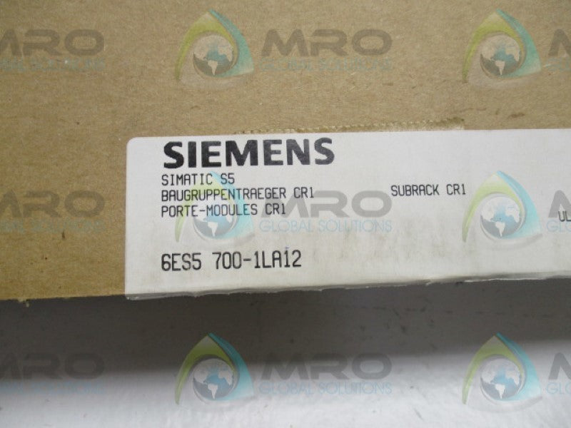 SIEMENS SIMATIC S5 6ES5700-1LA12 SUBRACK CR1  NSMP
