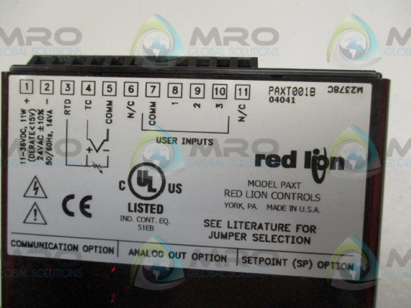 RED LION CONTROLS PAXT001B PAXT TEMPERATURE  NSNP