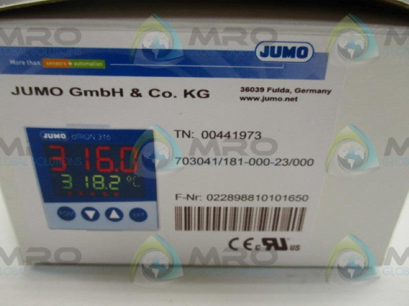 JUMO 703041/181-000-23.000 TEMPERATURE CONTROLLER  NSMP