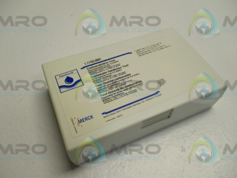 AQUAMERCK 1.11103.0001 CARBONATE HARDNESS TEST   NSMP