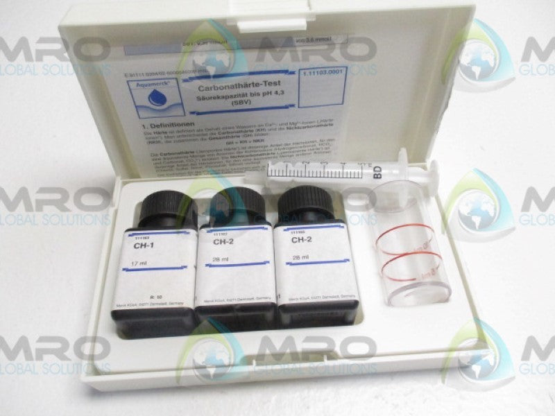 AQUAMERCK 1.11103.0001 CARBONATE HARDNESS TEST   NSMP