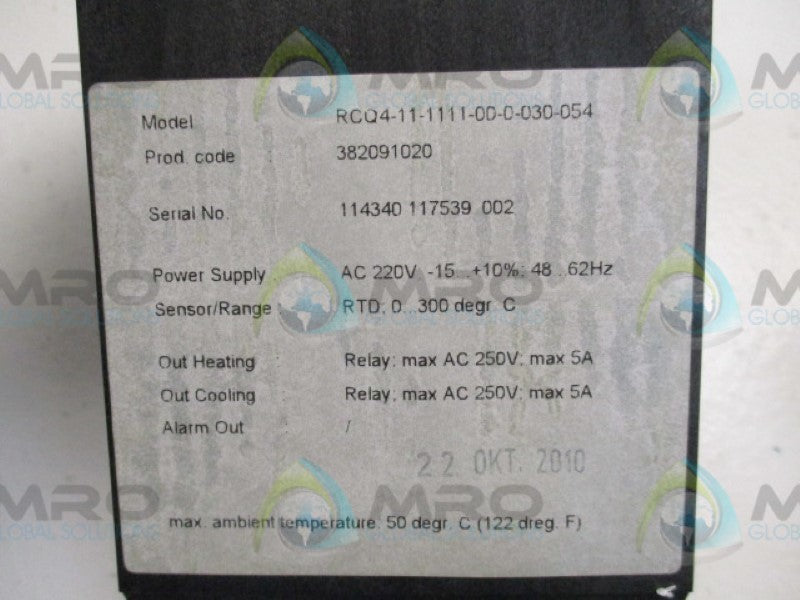 DREWS MESS RCQ4-11-1111-00-0-030-054 TEMPERATURE CONTROLLER  NSMP