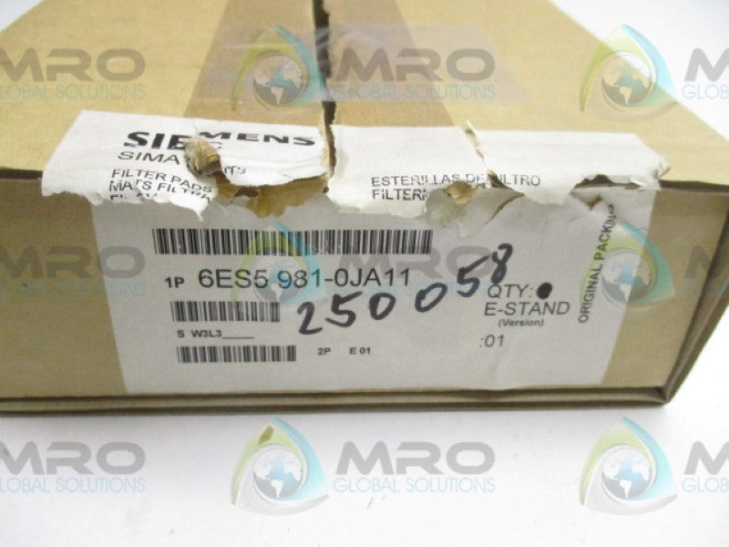 SIEMENS SIMATIC S5 6ES5981-0JA11 FILTER DUST S5-115 LONG SUBRACK *NEW IN BOX *