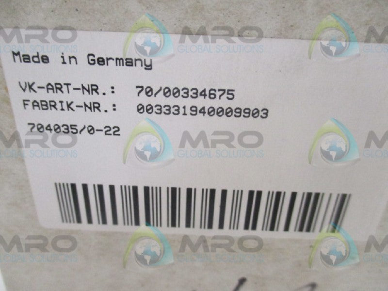 JUMO ITRON 70/00334675 CONTROLLER   NSNP IN BO X