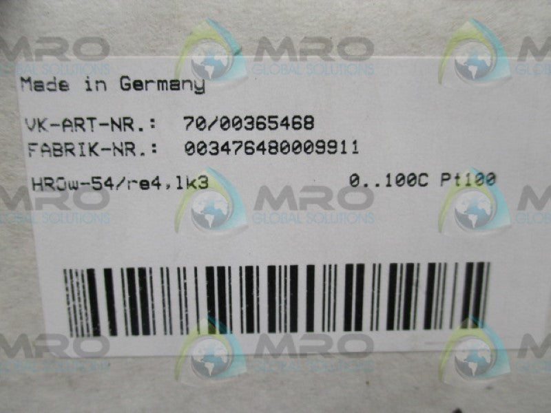 JUMO 70/00365468 CONDUCTIVITY TRANSMITTER 0-100C PT100  NSMP