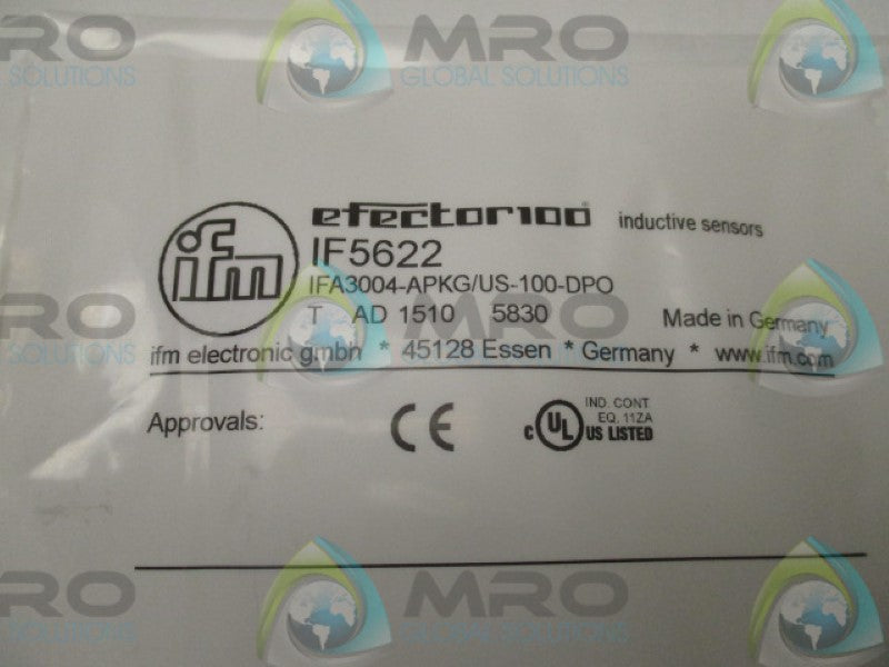 IFM EFECTOR IF5622 INDUCTIVE PROXIMITY SENSOR * NEW IN FACTORY BAG *