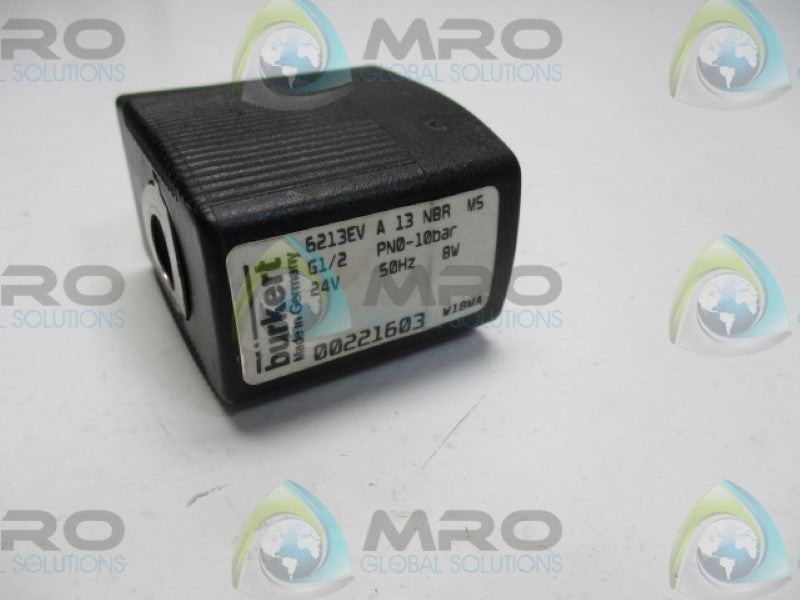 BURKERT 6213EVA13NBRMS 00221603 COIL 24V  UNMP