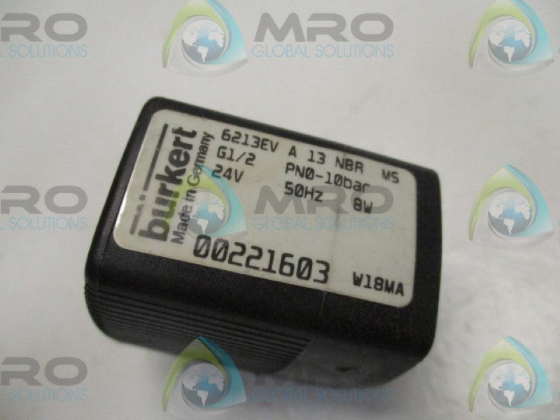 BURKERT 6213EVA13NBRMS 00221603 COIL 24V  UNMP