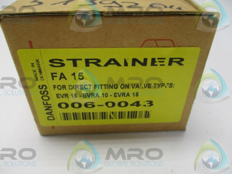 DANFOSS FA15 006-0043 STRAINER  NSMP