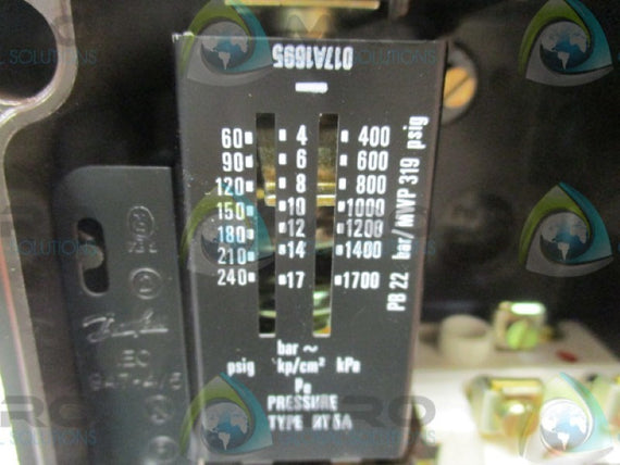DANFOSS RT5A 017-5047 PRESSURE CONTROL 4-17BAR (AS PICTURED)  NSMP
