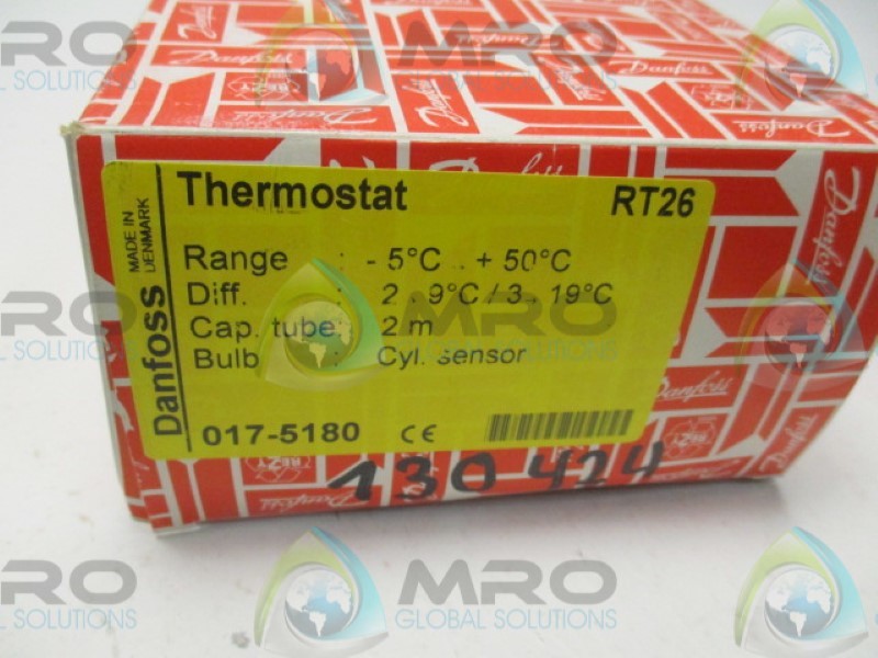 DANFOSS RT26 017-5180 THERMOSTAT -5C TO +50C  NSMP