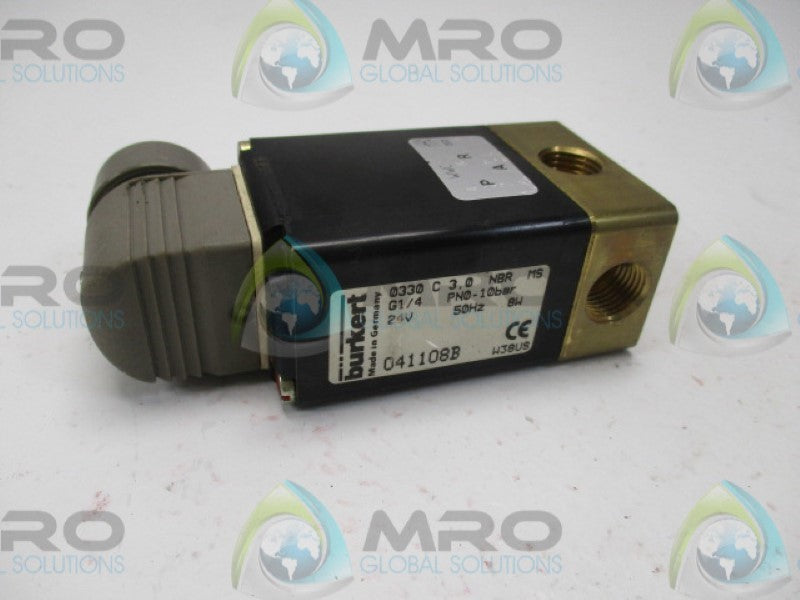 BURKERT 041108B SOLENOID VALVE  24V  UNMP