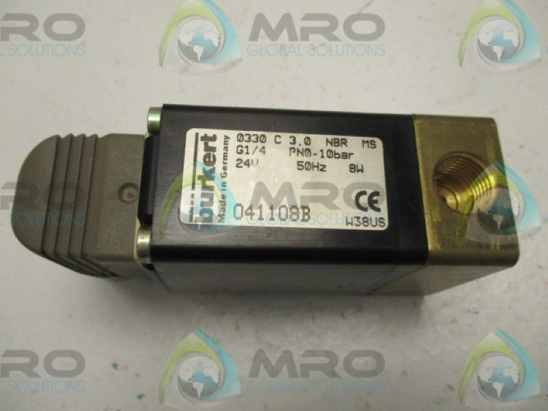 BURKERT 041108B SOLENOID VALVE  24V  UNMP