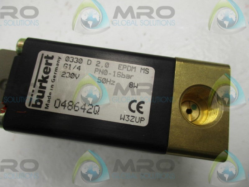 BURKERT 0330D2,0EPDMMS 048642Q VALVE 230V  NSNP