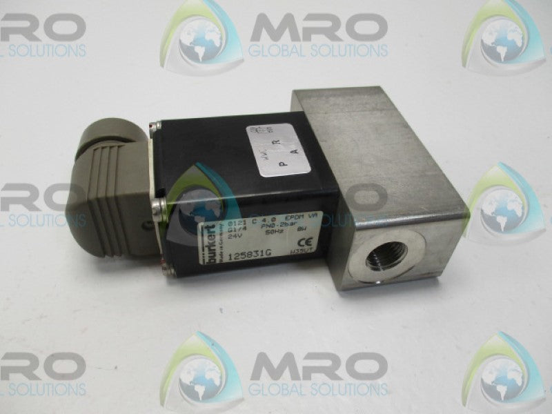 BURKERT 0121C4,0EPDM SOLENOID VALVE 24V (AS PICTURED)  UNMP