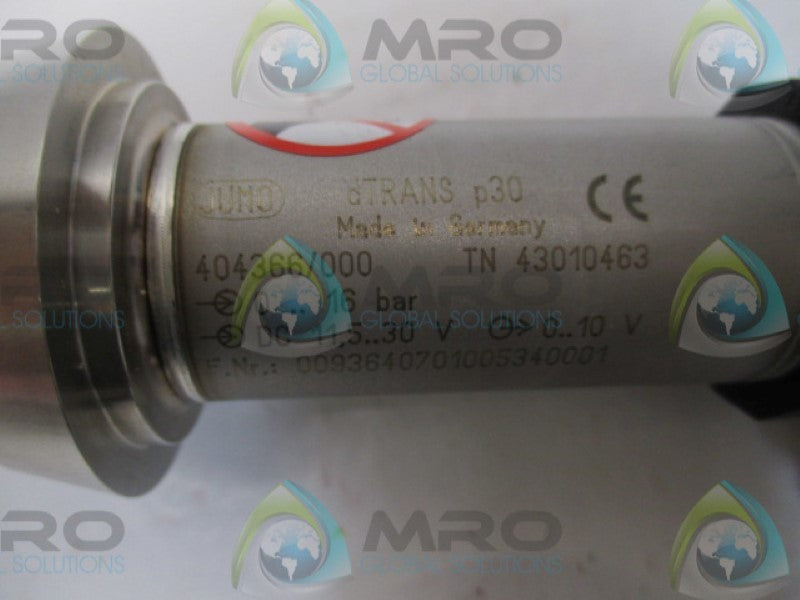 JUMO 40/43010463 PRESSURE TRANSDUCER 0-16BAR  NSMP