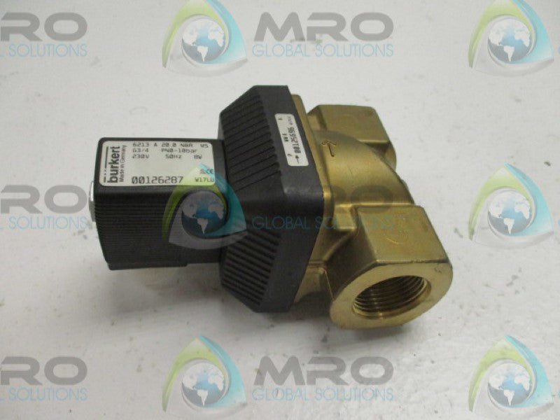 BURKERT 6213A20,0NBRMS 00126287 SOLENOID VALVE 230V  NSNP