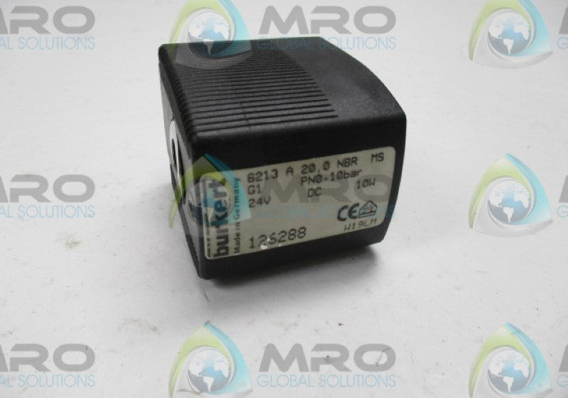 BURKERT 6213A20,0NBRMS 126288 COIL 24VDC  UNMP