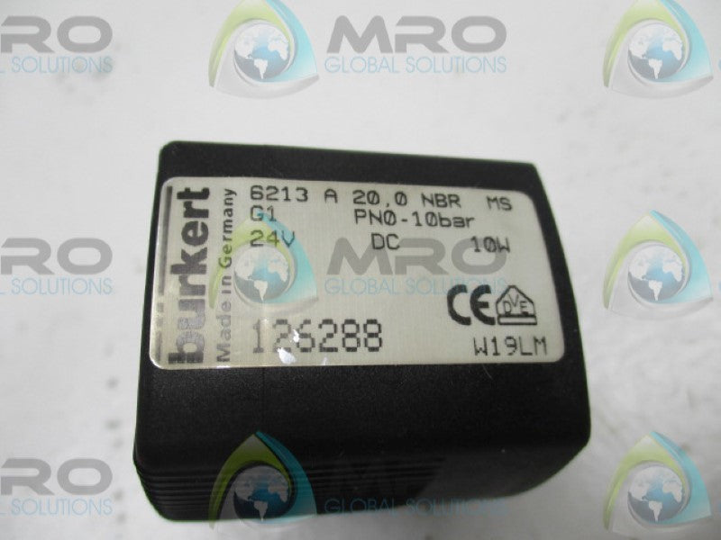 BURKERT 6213A20,0NBRMS 126288 COIL 24VDC  UNMP