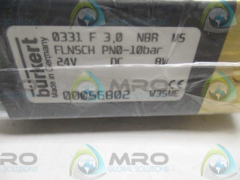 BURKERT 0331F3,0NBRMS 00056802 SOLENOID VALVE 24VDC  NSNP