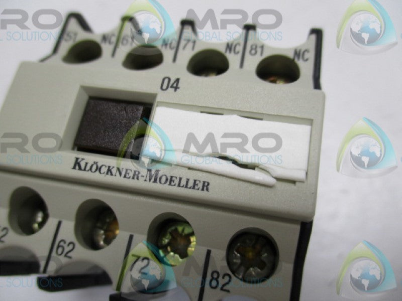 KLOCKNER MOELLER 04DIL AUXILIARY CONTACT (AS PICTURED)  NSNP