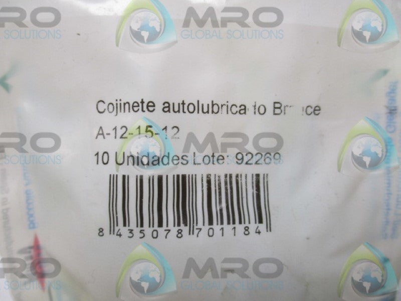 SELFOIL A-12-15-12 (PKG OF 10)  NSMP