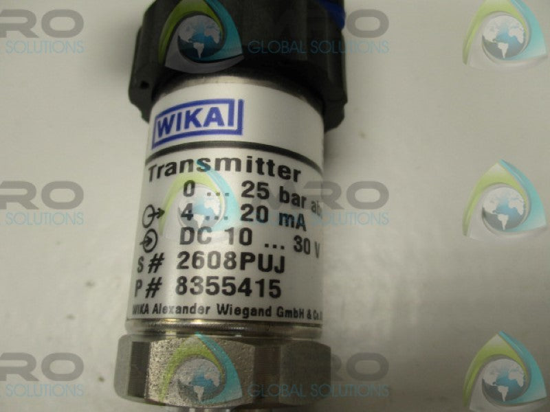 WIKA S-10 8355415 0-25 BAR 4-20mA  NSMP
