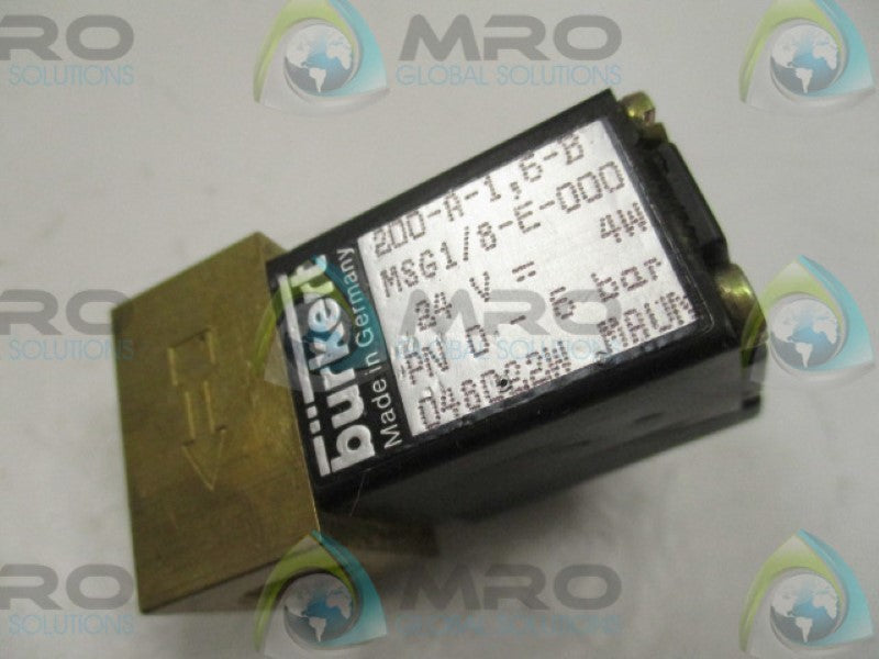 BURKERT 200-A1,6-BMSG1/8-E-000 048022W SOLENOID VALVE 24V  UNMP
