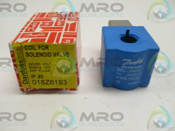 DANFOSS 018Z6193 COIL 220/230V * NEW IN BOX *