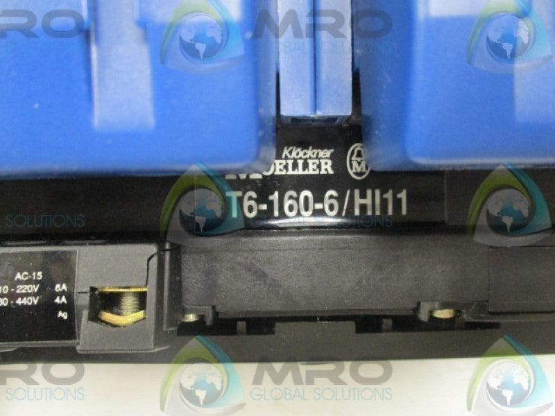 KLOCKNER MOELLER T6-160-6/V/SVB-SW/HI11 (AS PICTURED) * NEW IN BOX *