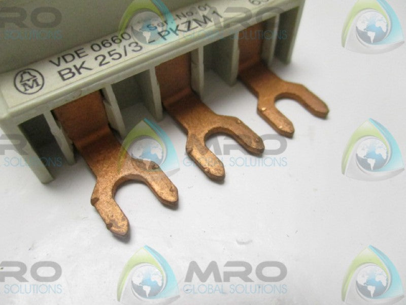 KLOCKNER MOELLER BK25/3-PKZM1 CONNECTOR FEEDER TERMINAL 63A 690V  UNMP