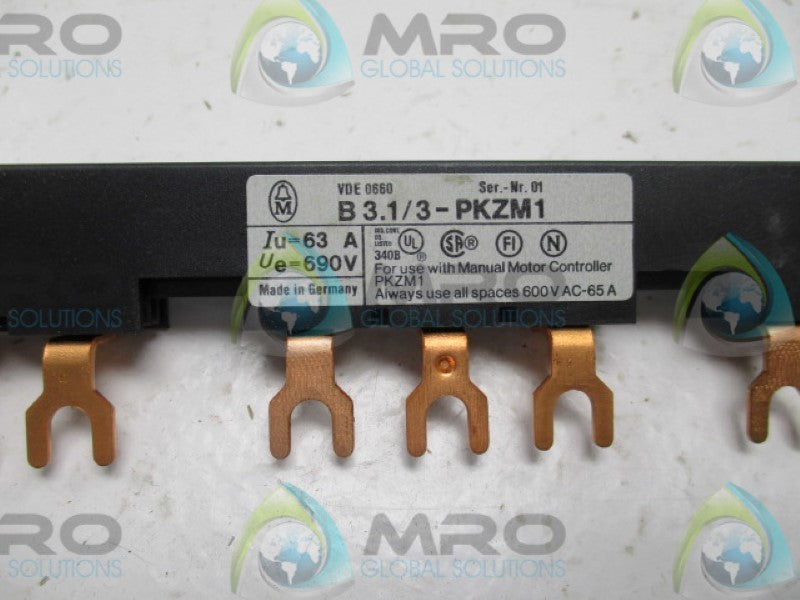 KLOCKNER MOELLER B3.1/3-PKZM1 BUS BAR 63A 690V  NSNP