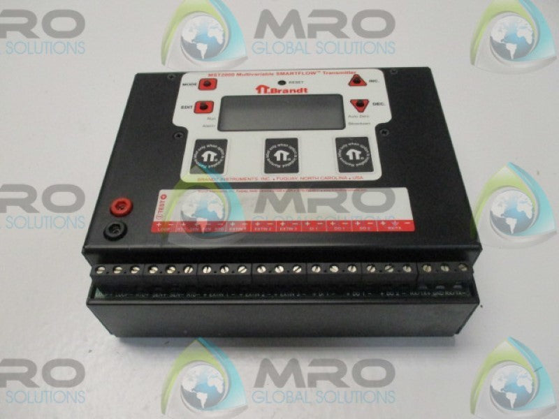 BRANDT MST2000 MULTIVARIABLE SMART FLOW TRANSMITTER  UNMP