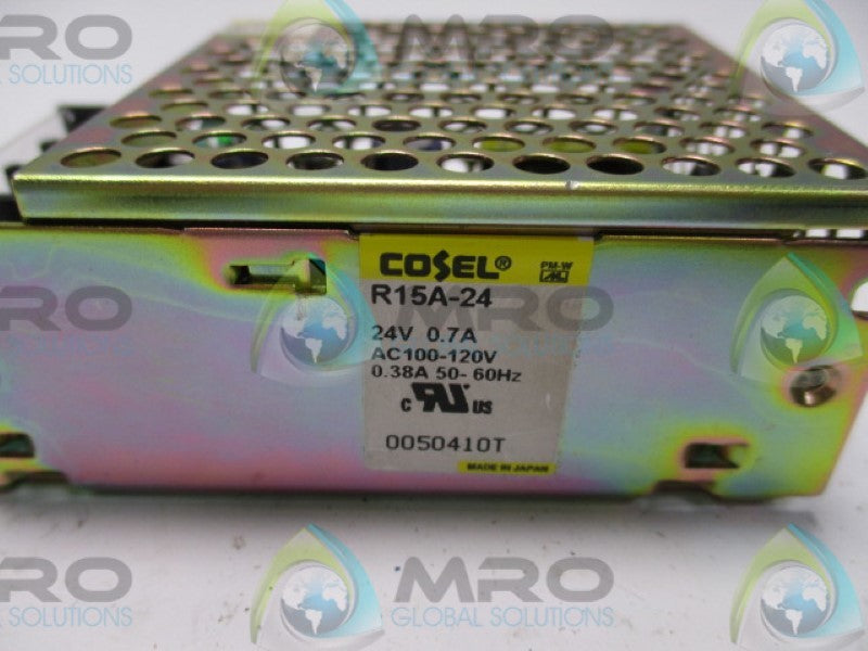 COSEL R15A-24 POWER SUPPLY 24V/100-120VAC  UNMP