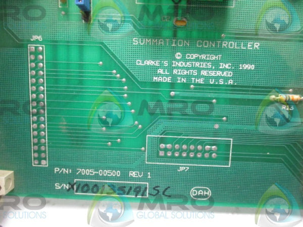 CLARKE 7005-00500 SUMMATION CONTROLLER BOARD  UNMP