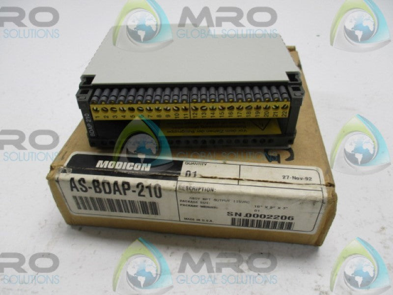 MODICON AS-BDAP-210 OUTPUT MODULE 120VAC  NSMP