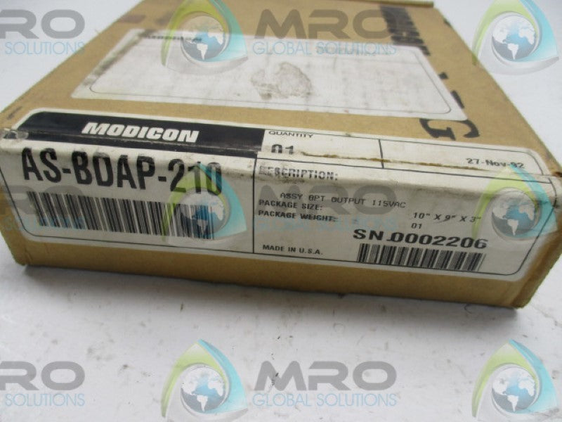 MODICON AS-BDAP-210 OUTPUT MODULE 120VAC  NSMP