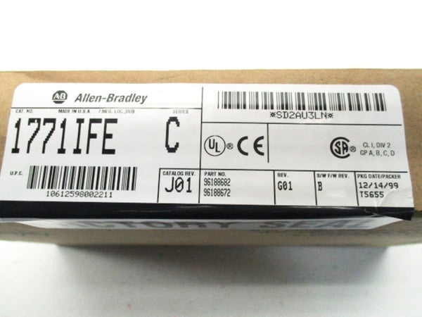 ALLEN BRADLEY 1771-IFE SER. C F/W B DATE: 1999  NSFS