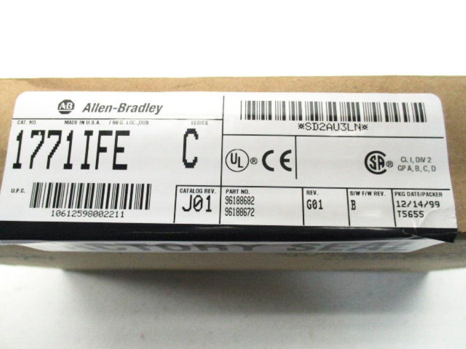 ALLEN BRADLEY 1771-IFE SER. C F/W B DATE: 1999  NSFS